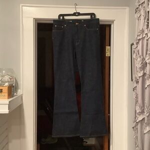 J. Crew Dark Blue Women's Wide Leg Jeans